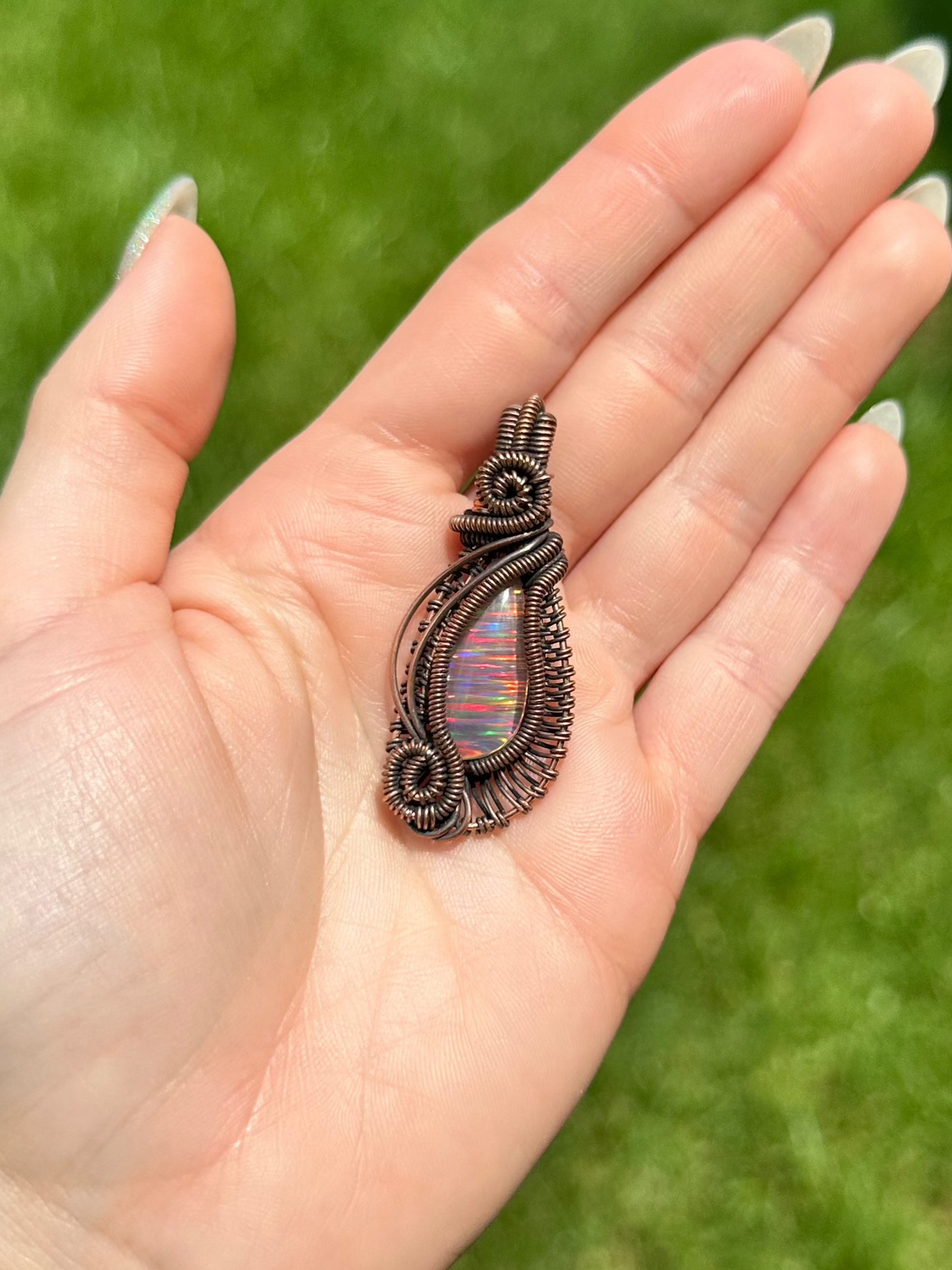 Northern Lights "Opal" Pendant
