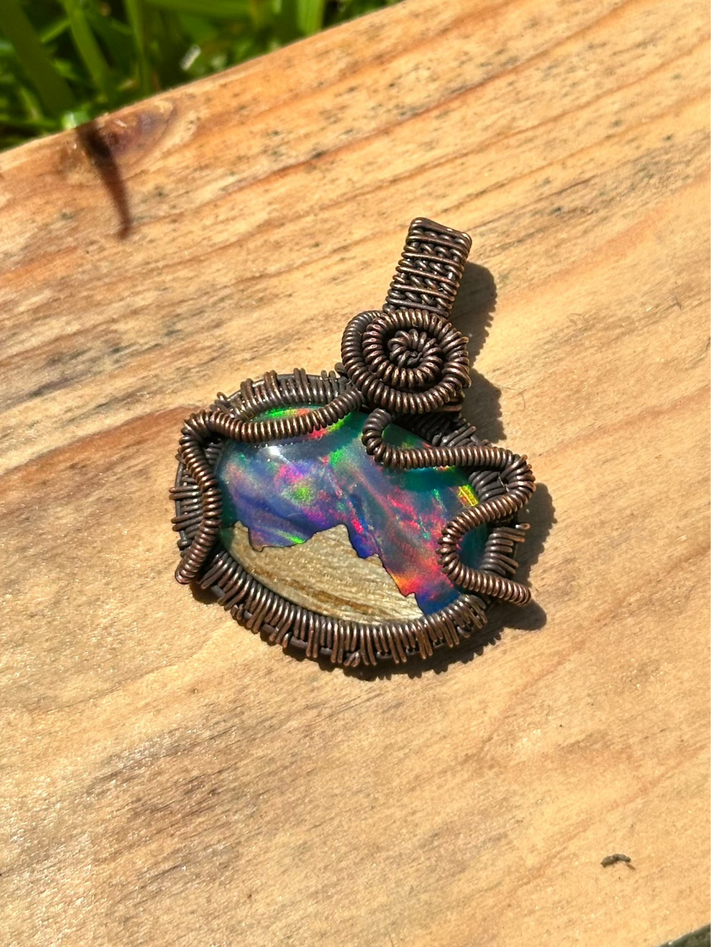 Northern Lights "Opal" Pendant
