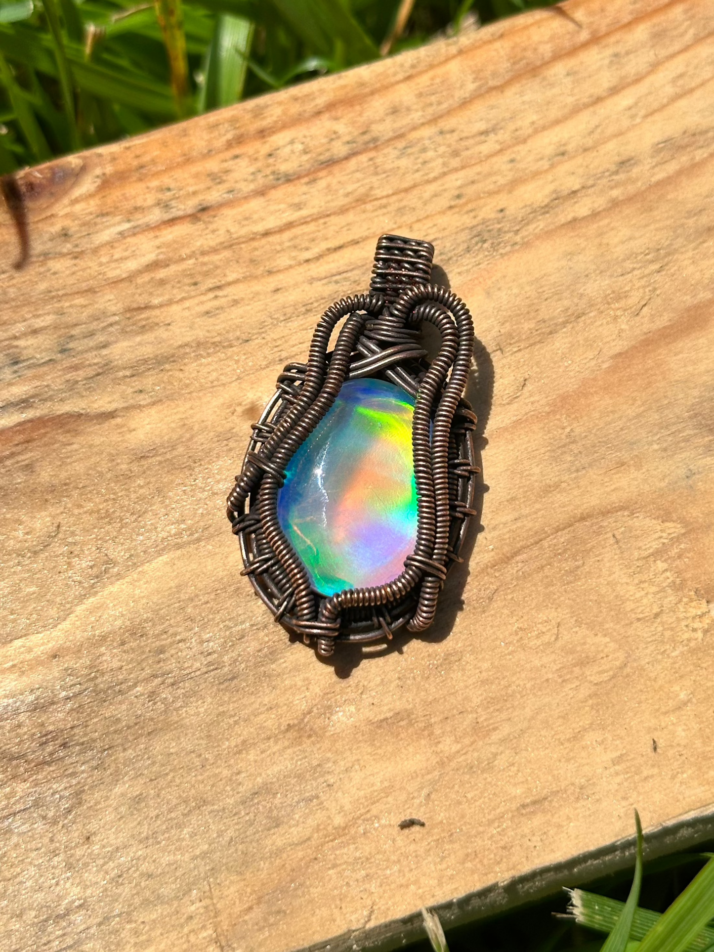 Northern Lights "Opal" Pendant