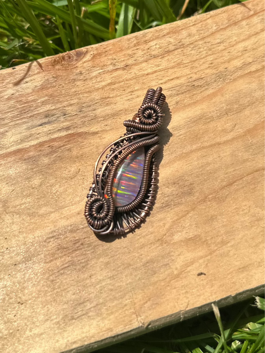 Northern Lights "Opal" Pendant
