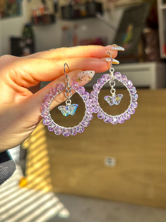 "Angelic Butterfly" Dangle Earrings