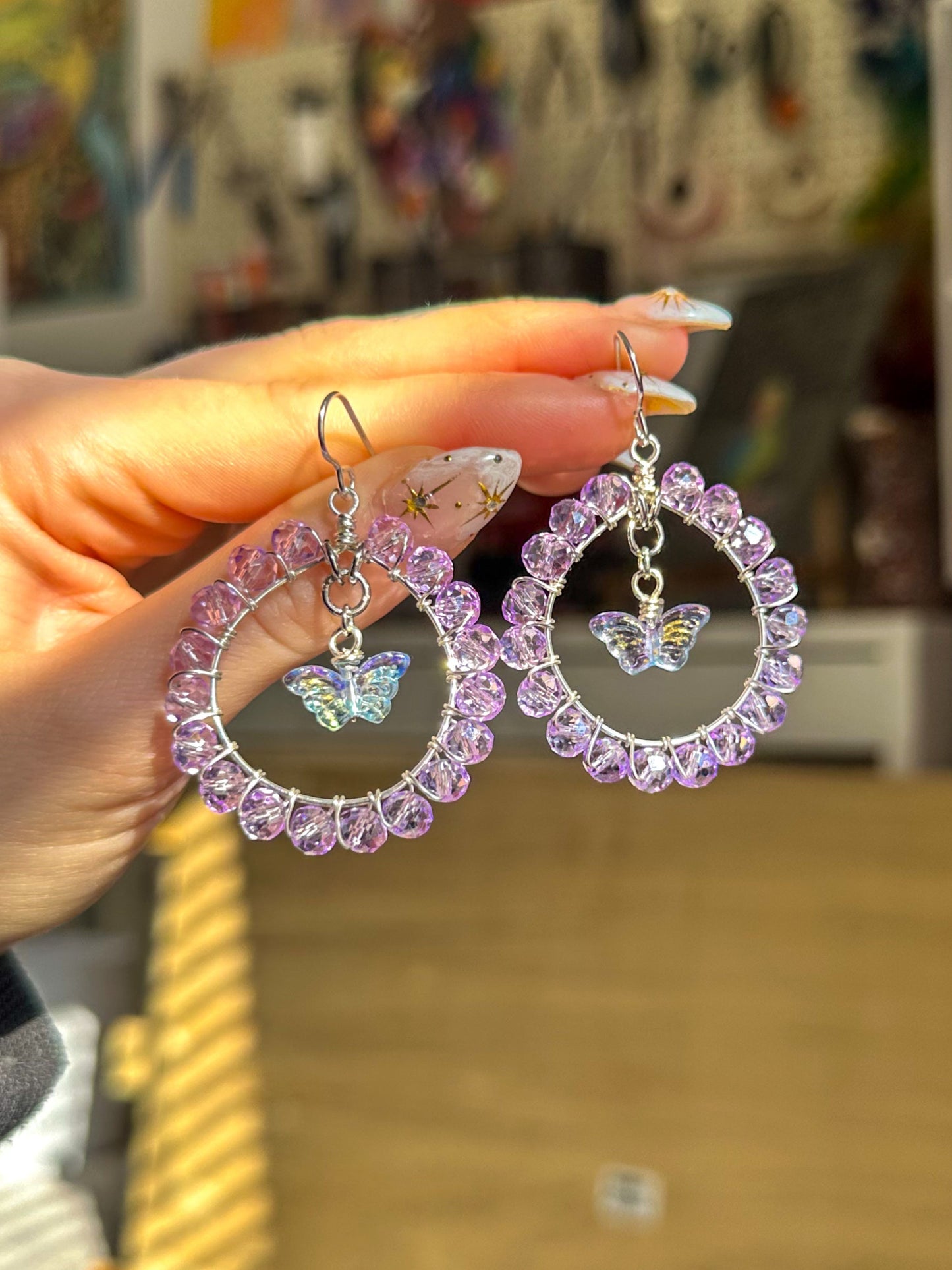 "Angelic Butterfly" Dangle Earrings