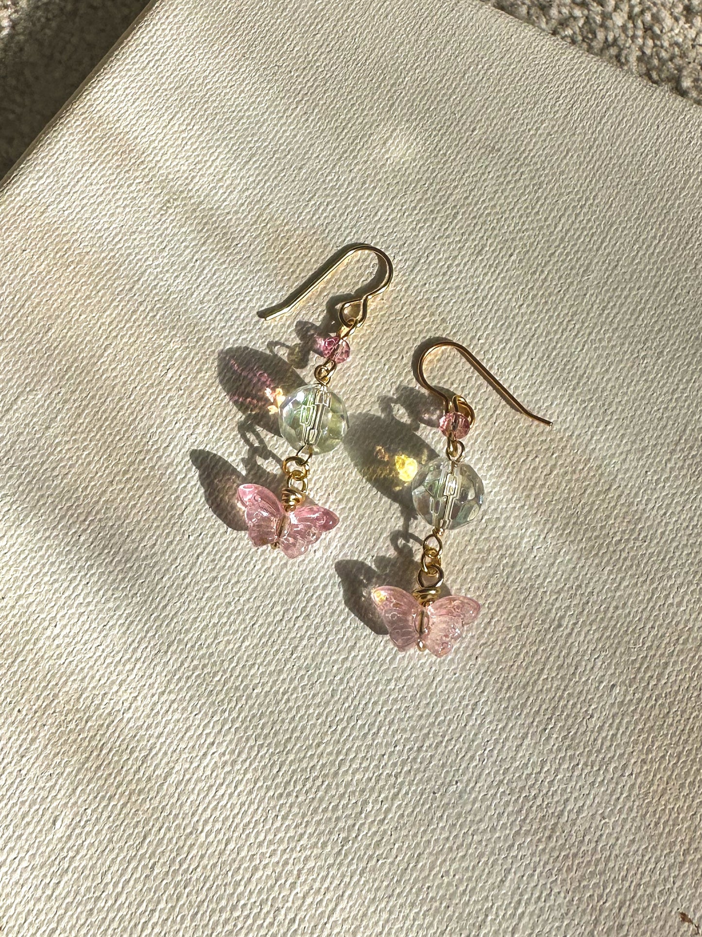 "Subtle Butterfly" Dangle Earrings